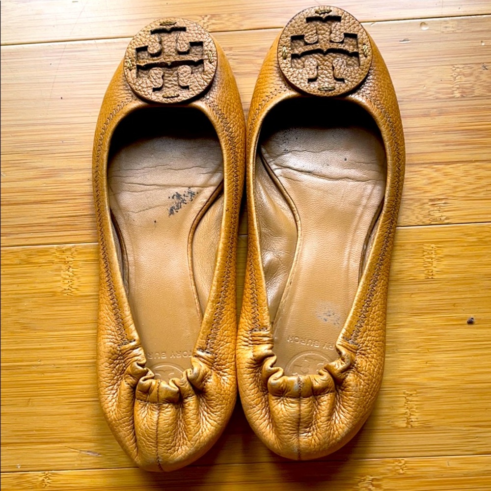 Tory Burch Reva Tan Leather 8.5